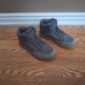 Kids' Gray High-Top Sneakers